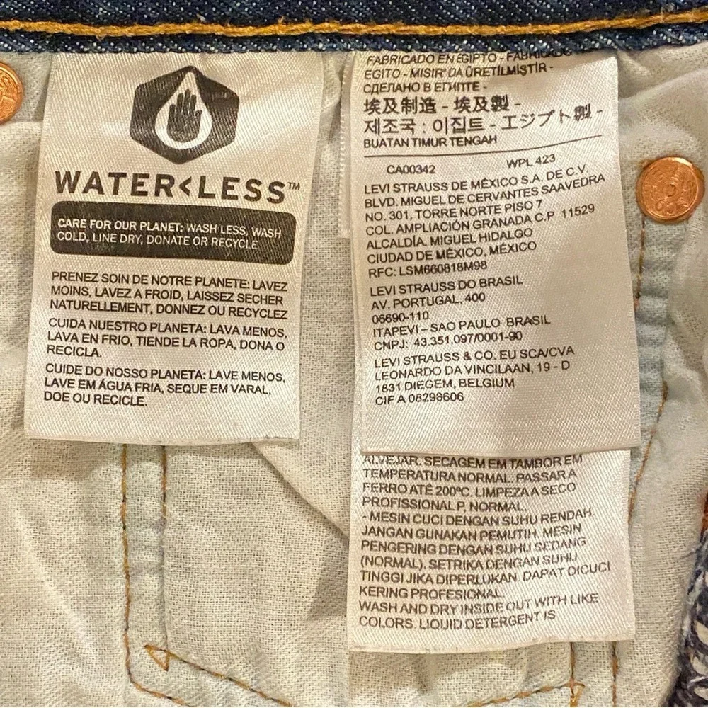 Levi's 501 Original Fit Men's Jeans Dark Blue Wash Size 36x32 Button Fly Classic